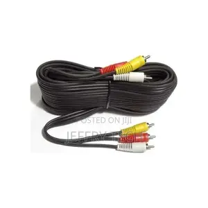 5mtrs Heavy Duty Long AV Audio Video Cable 3RCA
