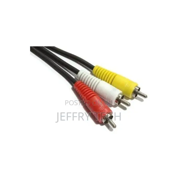 5mtrs Heavy Duty Long AV Audio Video Cable 3RCA
