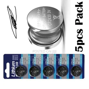 CR2430 Battery, Lithium, Tear Strip (5 Batteries) Also Reffe