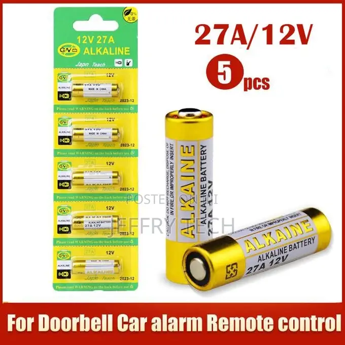 5pcs 12V 27A Alkaline Battery 12 Volt Batteries 21/23 E23A