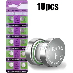 10pcs/Pack Button Cell Watch Battery AG9 LR936 394