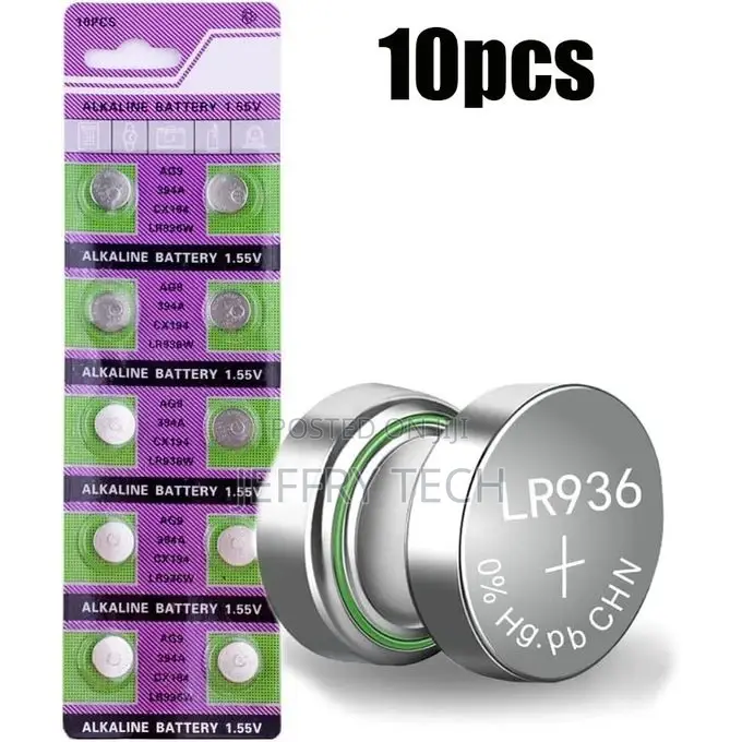 10pcs/Pack Button Cell Watch Battery AG9 LR936 394