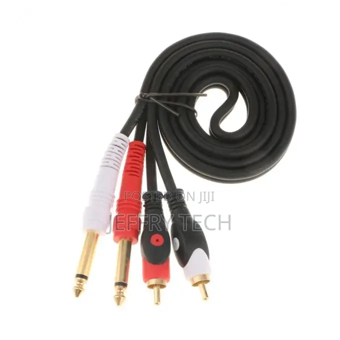 Instrument Audio Cable 6.5mm Male to RCA Male Adapter For