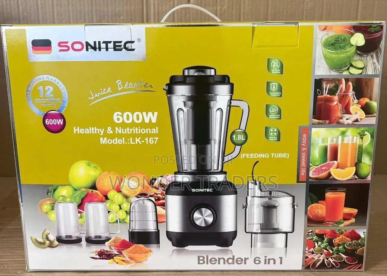 6 in 1 Sonitec Blender 600watt