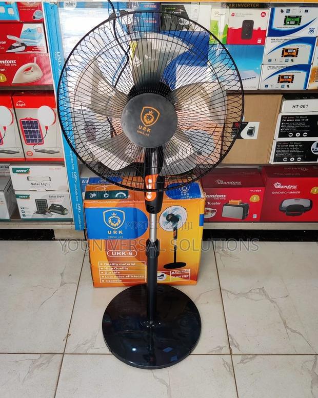 Urk Standing Fan ,Round Base Black