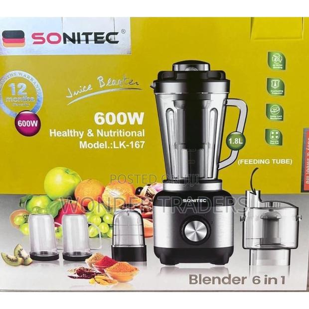 6 In 1 Sonitec Blender 600watt