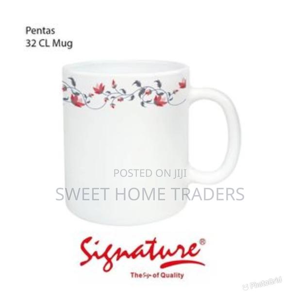 Signature 6pcs 32 Cl CERAMIC GLASS Signature Mugs