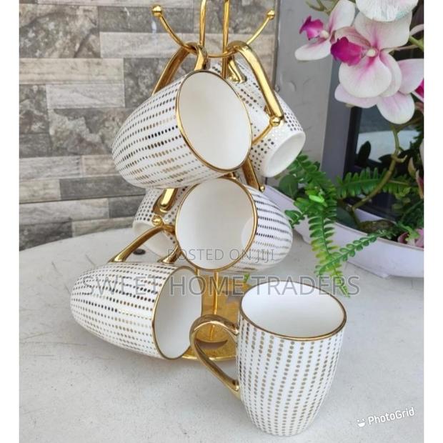 Set Of 6 Golden Cups