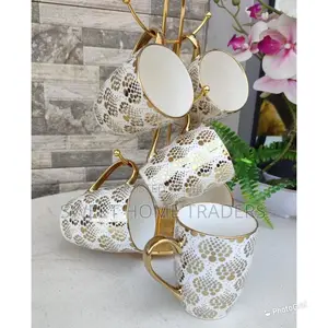 Set of 6 Golden Cups, 6pcs