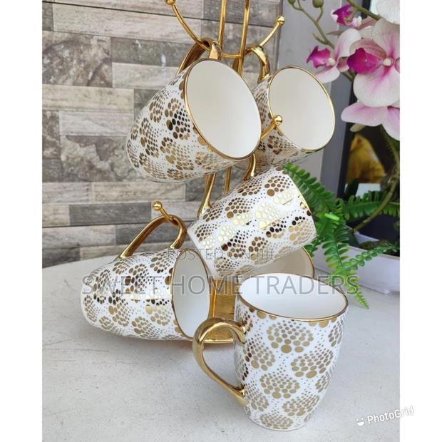 Set of 6 Golden Cups, 6pcs