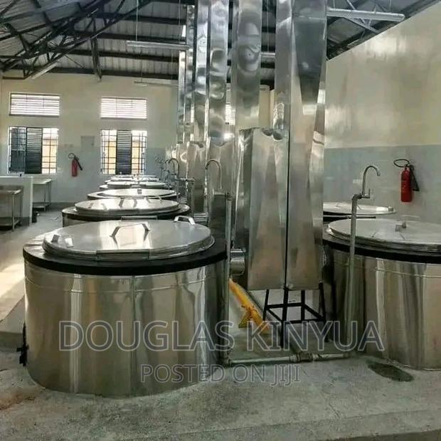 Stainless Steel School Energy Saving Jiko 300ltrs.