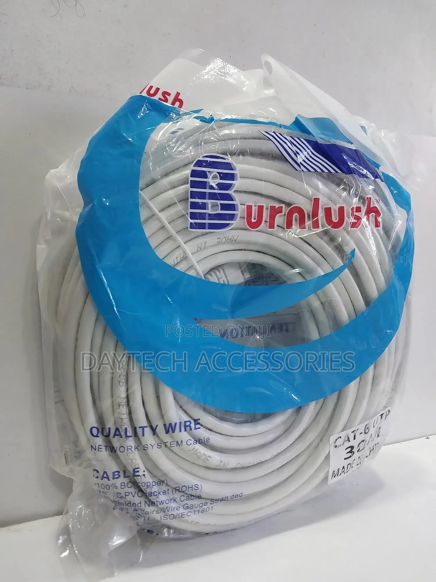 30m White Cat6 Network Patch Cable Cat 6 Computer Cord Ether