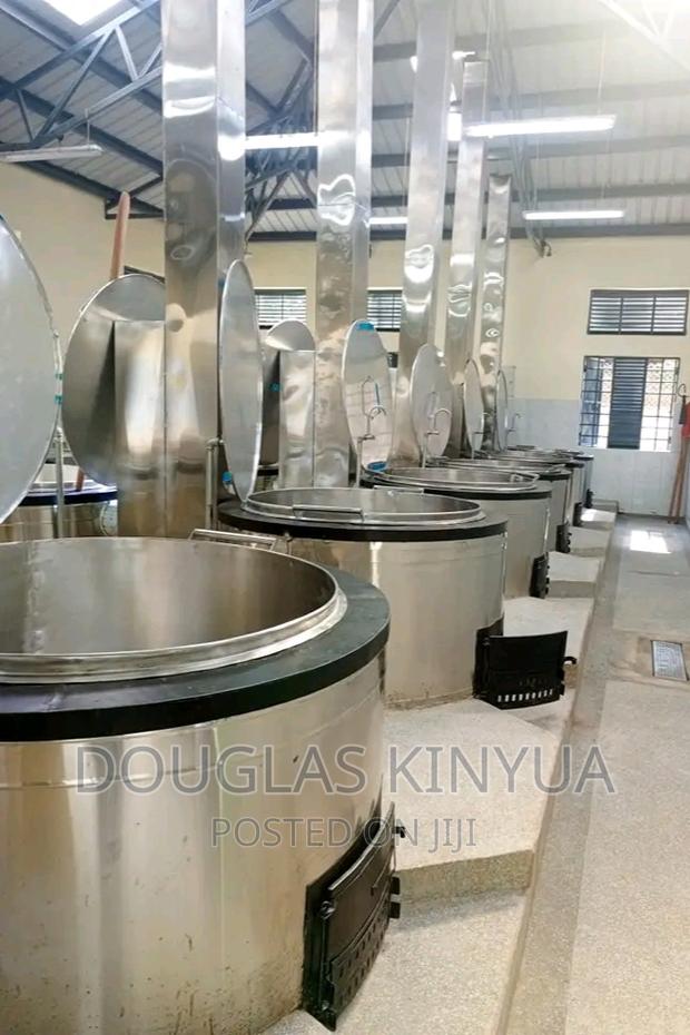 300litres School Energy Saving Jiko Stainless Steel.