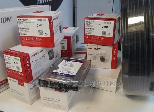 4 Channels Hikvision 4 Cameras CCTV Complete KIT Package - main view