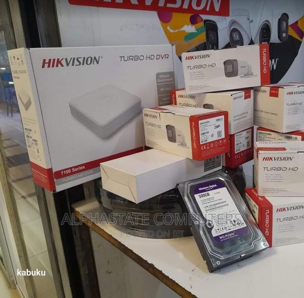 4 Channel CCTV Camera Kit With 4 Cameras- CCTV Cameras