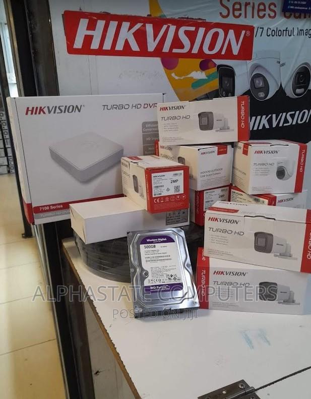 4 Channel CCTV Complete Kit-Hikvision 1080P Four Cameras - main view