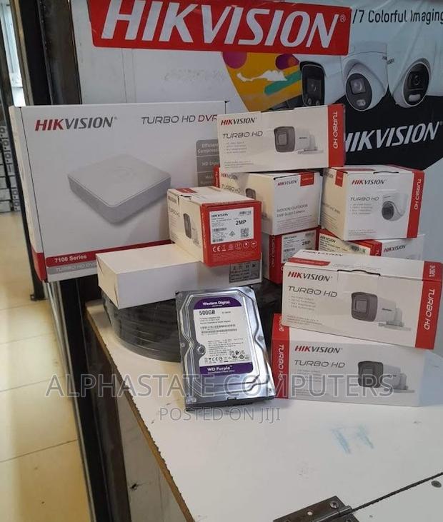 4 Channel CCTV Complete Kit-Hikvision 1080P 2MP 4 Camera