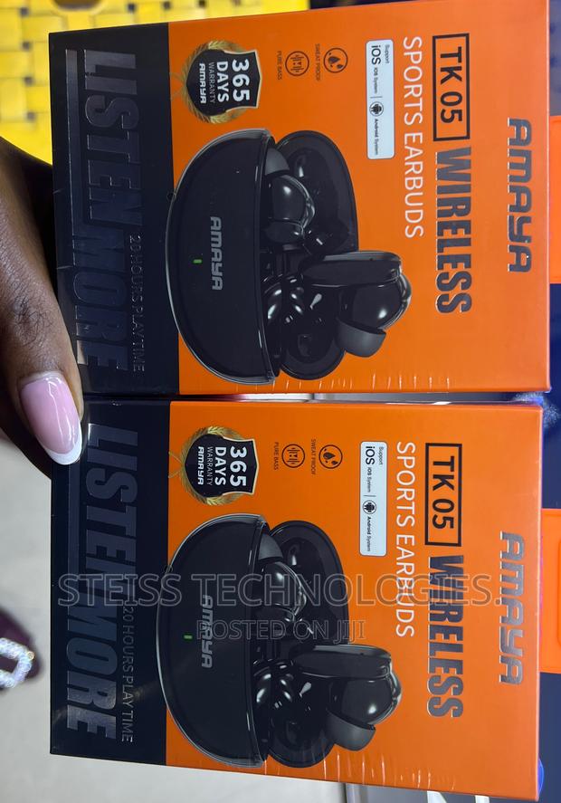 Amaya TK-05 Black Wireless Earbuds - thumbnail 3