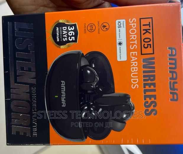 Amaya TK-05 Black Wireless Earbuds - thumbnail 4