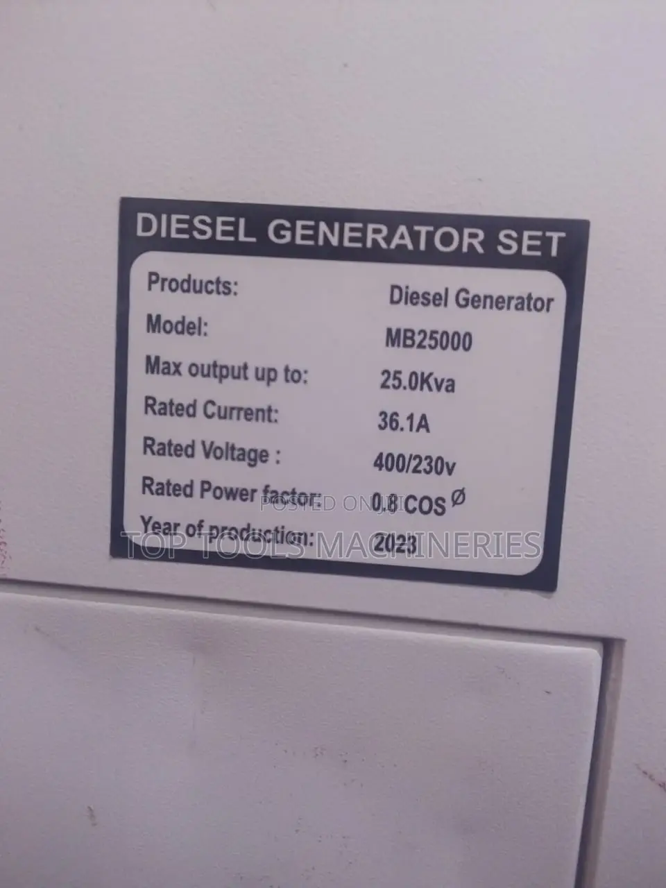 Maybach 25kva Three Phase Water Cool Diesel Silent Generator