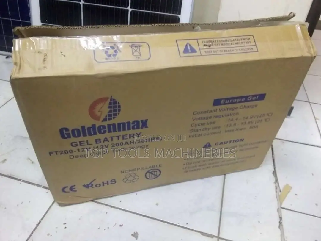 Original Goldenmax 200ah 12V Gel Slim Battery