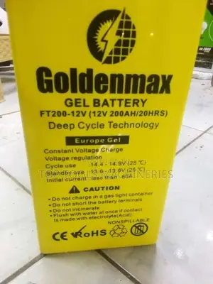 Original Goldenmax 200ah 12V Gel Slim Battery