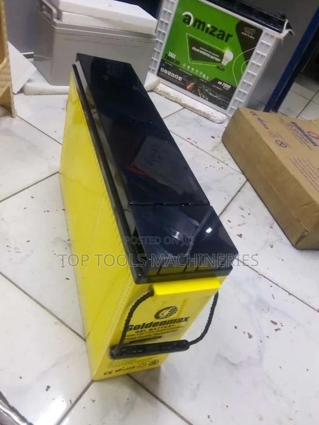 Original Goldenmax 200ah 12V Gel Slim Battery - thumbnail 4
