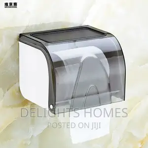 *Wall Mounted Tissue Box Transparent Tissue Holder
