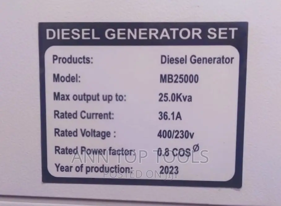 Maybach 25kva Three Phase Water Cool Diesel Silent Generator