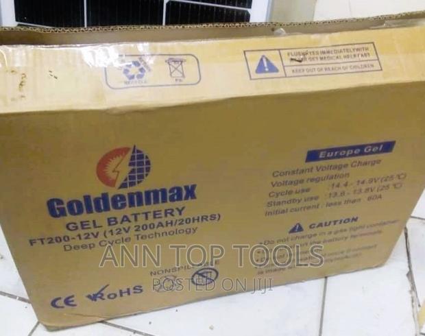 Original Goldenmax 200ah 12V Gel Slim Battery