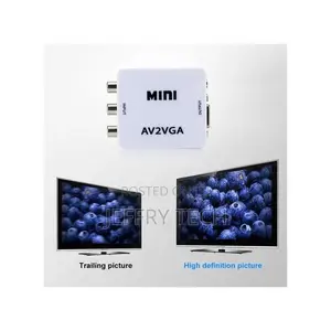 Mini AV2VGA Video Converter Convertor Box AV RCA CVBS To