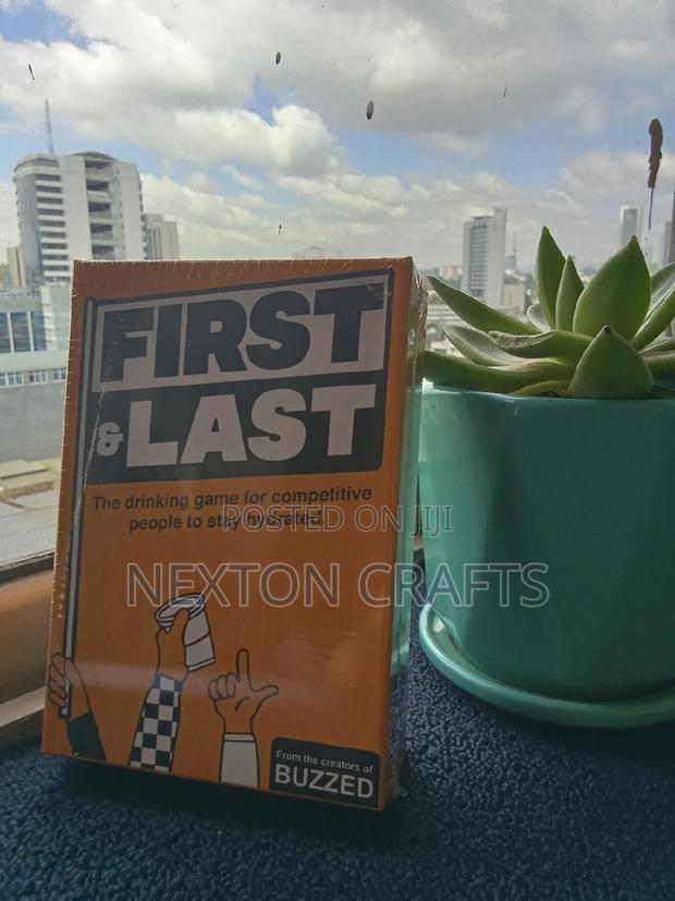 First Last Drinking Card Game - main view