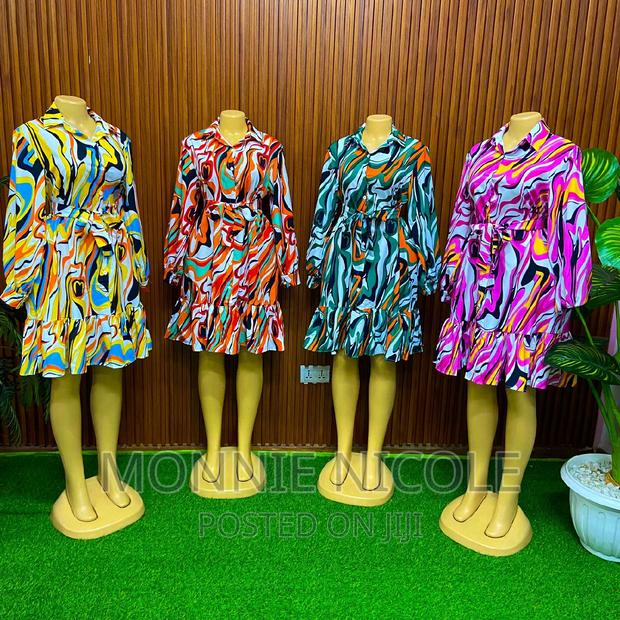 Floral Trendy Shirt Dress - thumbnail 3