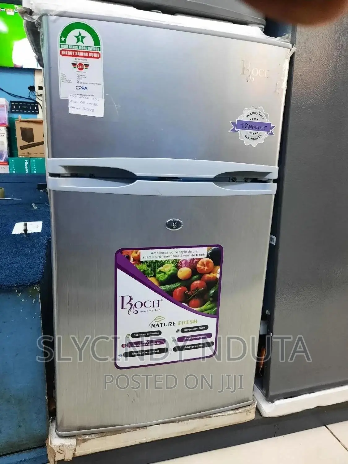 Roch Fridge 2 Double Door Refrigerator