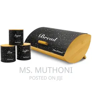 Haus Roland Bamboo 4in1 Bread Bin Set