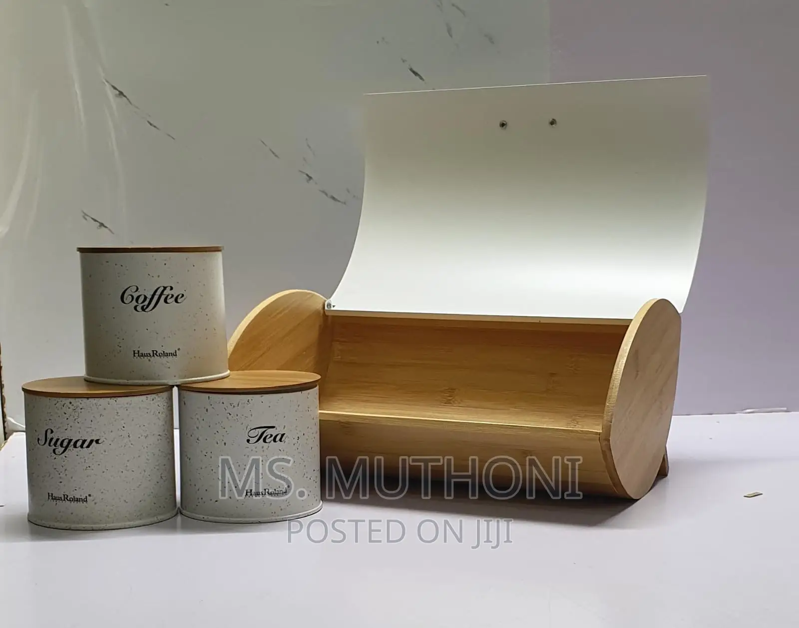 Haus Roland Bamboo 4in1 Bread Bin Set