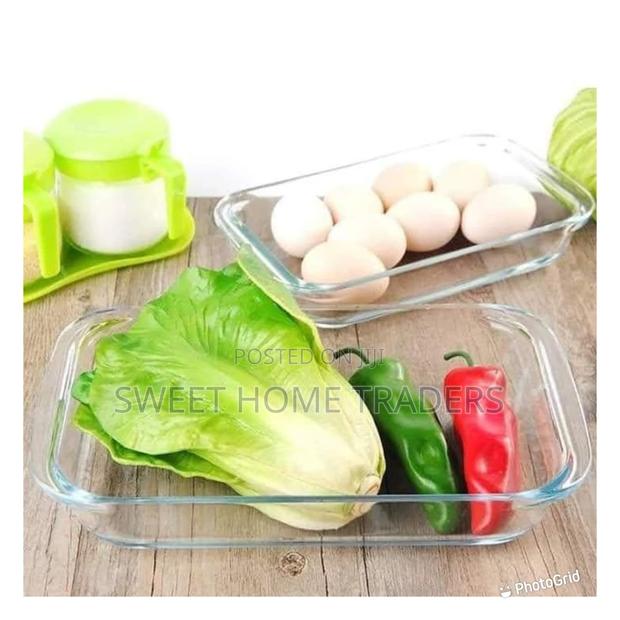 Rectangular 2pcs Glass Banking Tray - main view
