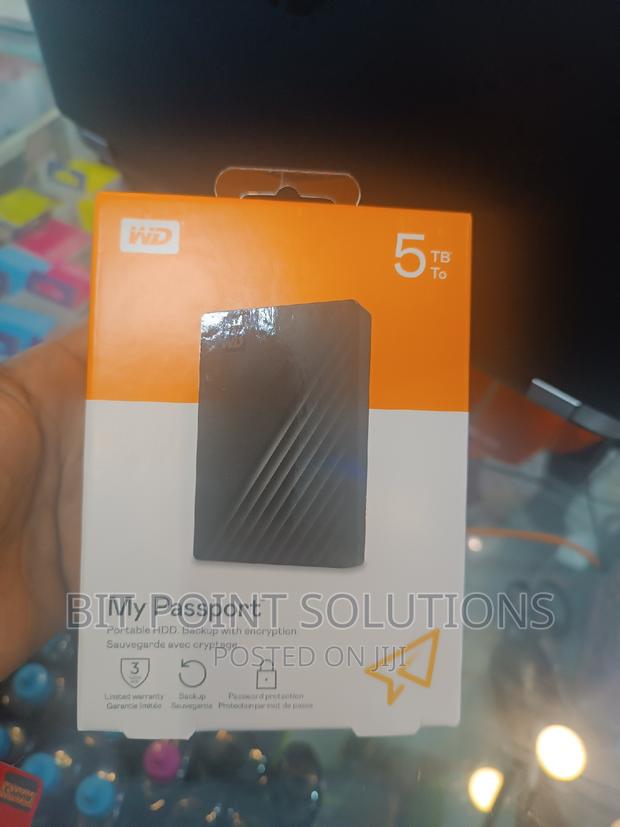 Wd 5tb Mypassport Portable HDD // Wd 5tb External Harddisk - main view