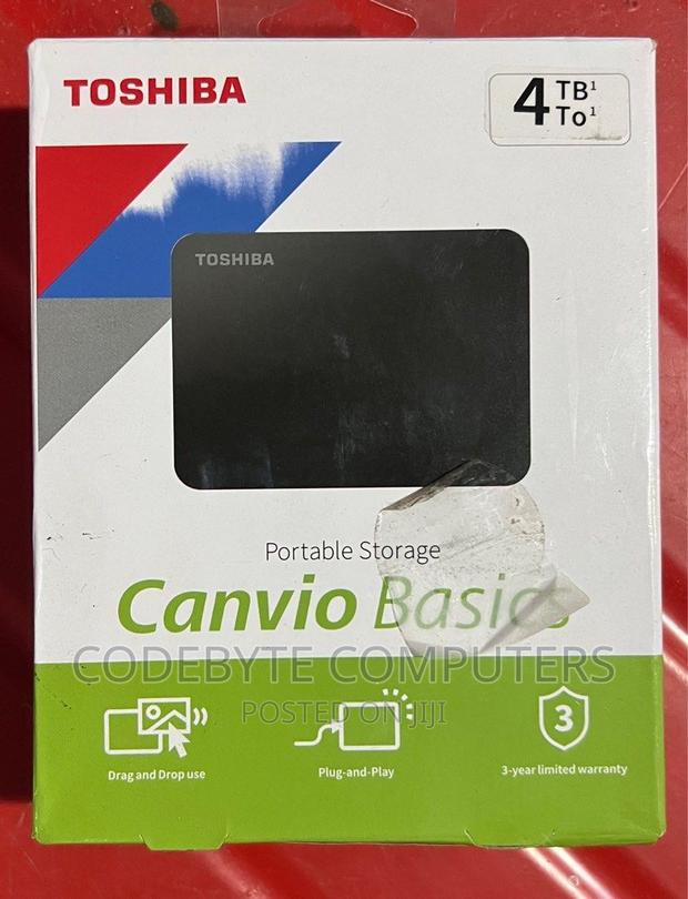 Toshiba Canvio Basic 4tb External Hard Disk - main view