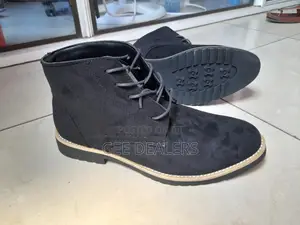 Men Suede Chelsea Boots With Laces