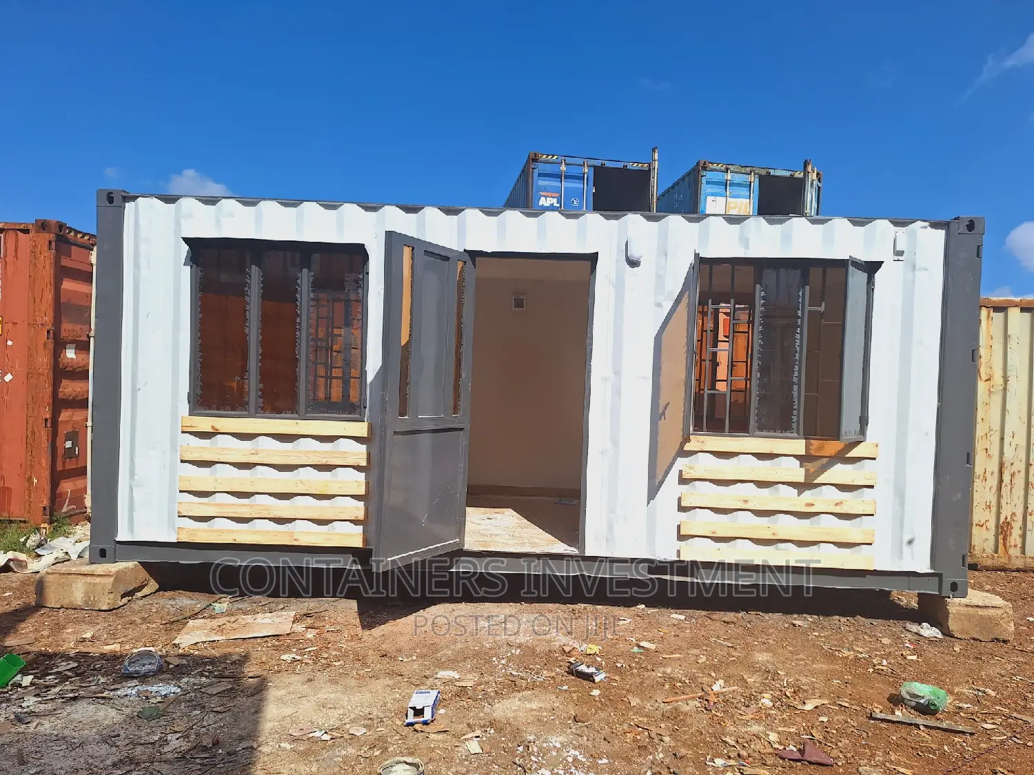 20ft Container Office: Done for Canaan School.