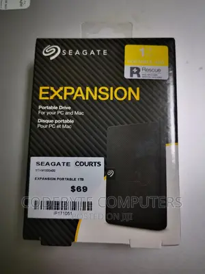 1TB Seagate Expansion Portable Drive for PC and Mac