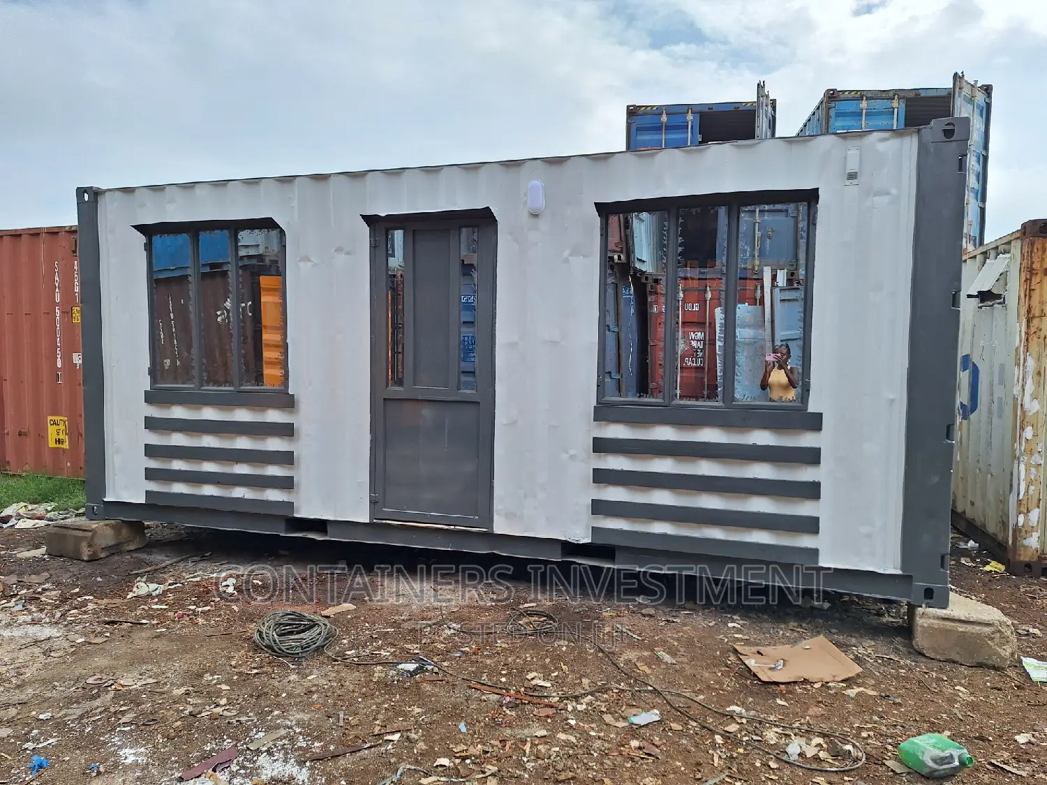 20ft Container Office: Done for Canaan School.