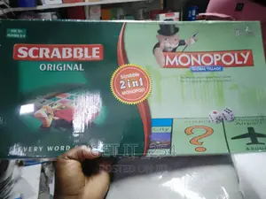 2 in 1 Scrabble and Monopoly