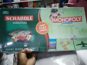2 in 1 Scrabble and Monopoly