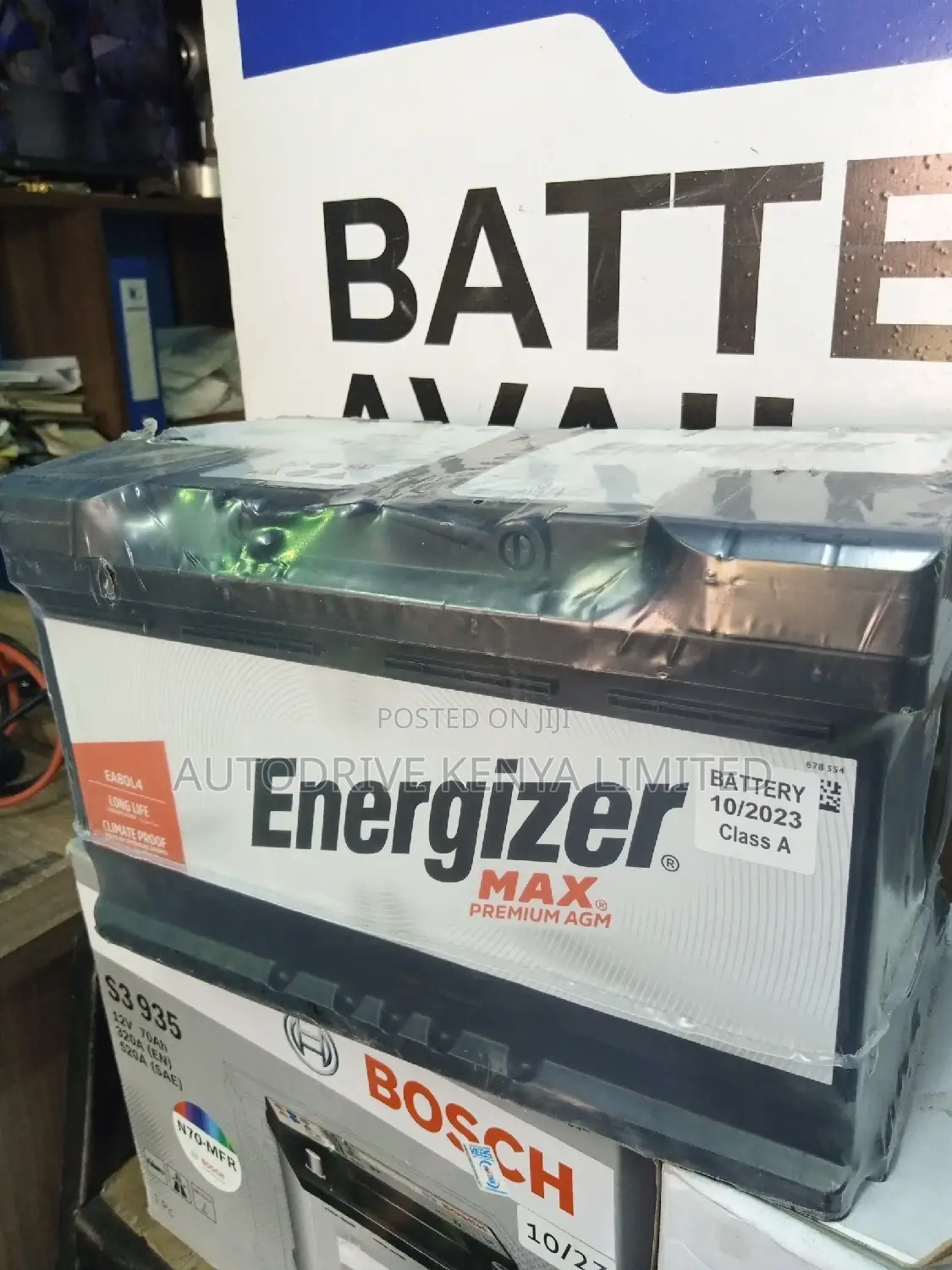 DIN80L AGM Energizer Battery