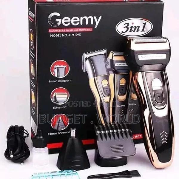 Geemy 3 in 1 Rechargeable Electric Shaving Machine/Shaver
