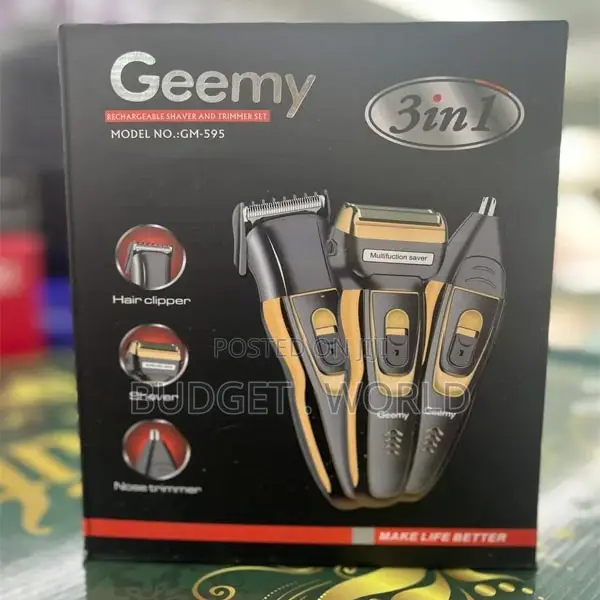 Shaver,3 in 1 Geemy Shaver-3 Detachable Heads