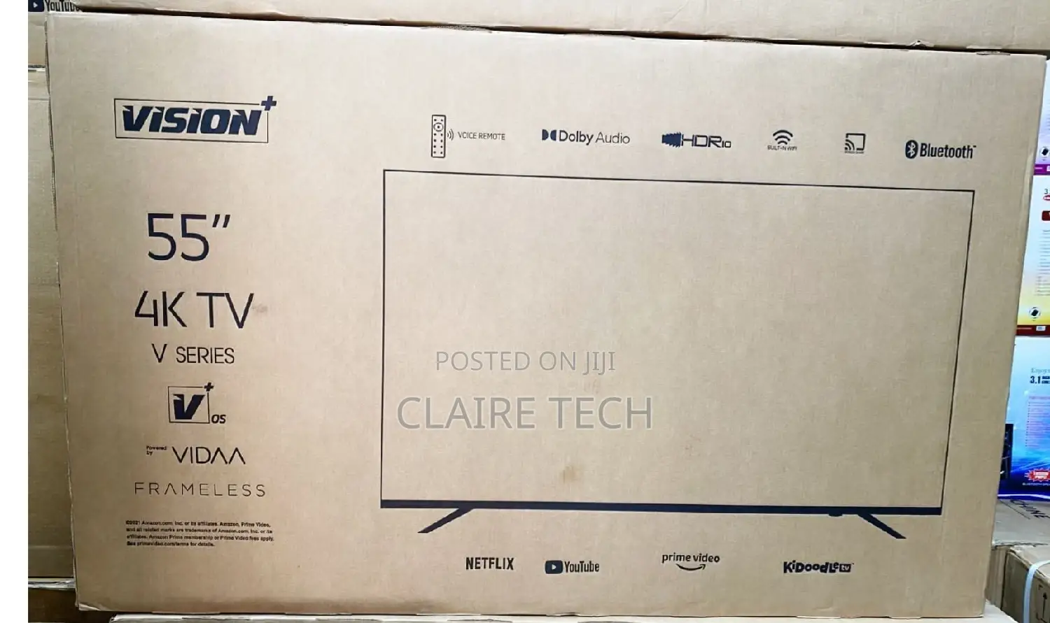 Smart Tv Vision Plus 55" Frameless UHD VIDAA TV