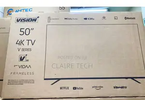 Vision Plus 50" Frameless , Bluetooth VIDAA OS Smart Tv
